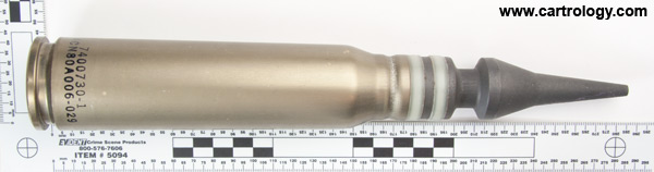 30 x 173mm GAU-8/A Dummy United States profile view.