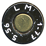 5.56 x 45mm Ball  France LM 1-77 5.56 head view.