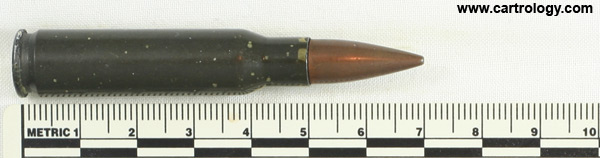 7.62mm NATO Ball  Belgium ⊕ FN 55 profile view.