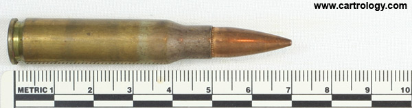 7.62mm NATO Ball M80 United States ⊕ LC 82 profile view.