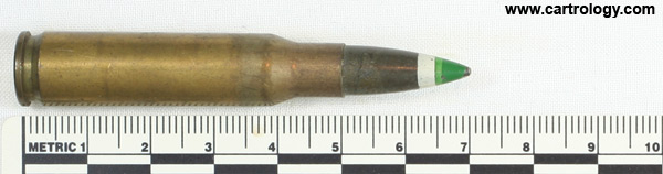 7.62mm NATO Frangible XM160 United States ⊕ FA 63 profile view.