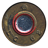 7.62mm NATO Tracer M62 United States ⊕ LC 62 head view.