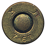 7.62mm NATO Ball  Israel 7-67 ת צ head view.