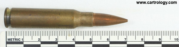 7.62mm NATO Ball  Israel 7-67 ת צ profile view.