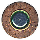7.62mm NATO Plastic Training  West Germany 7,62x51 DAG-73-1 head view.