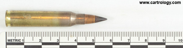 5.56 x 45mm Ball M855A1 United States ⊕ LC 08 [SCAMP 3] profile view.