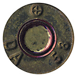 7.62mm NATO Blank  Canada ⊕ DA 58 head view.