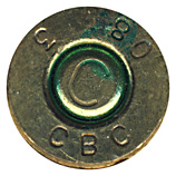 7.62mm NATO Blank  Brazil CBC 08 3 (on primer) C head view.