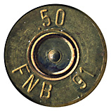 .50 BMG Ball  Belgium FNB 91 .50 head view.