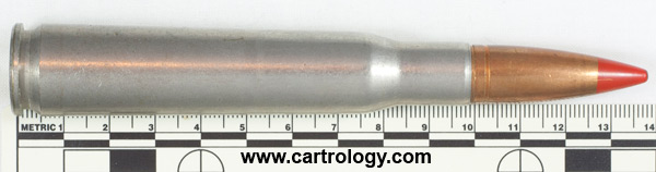 .50 BMG Tracer (Inert)  Belgium FNB 84 .50 profile view.