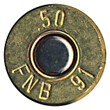.50 BMG MP  Belgium FNB 91 .50 head view.