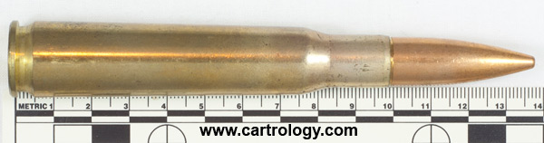 .50 BMG Ball  Israel T Z Z 96 profile view.