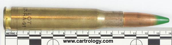 .50 BMG MP NM140 Norway FNB 91 .50 profile view.