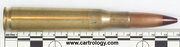 .50 BMG Tracer  Brazil CBC .50 93 profile view.