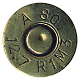 .50 BMG Dummy  South Africa A 80 12.7 R1M3 head view.