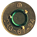7.62mm NATO Ball (Reduced Range)  West Germany ⊕ DAG-67-24 head view.