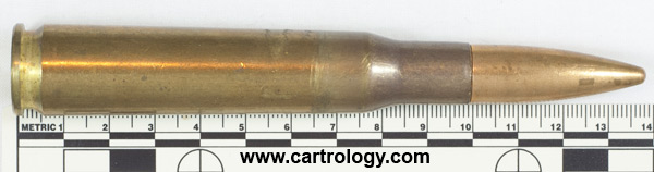 .50 BMG Ball  Greece HXP 73 profile view.