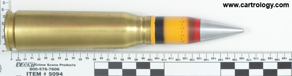 20 x 102mm MP-T-SD M940 United States  profile view.