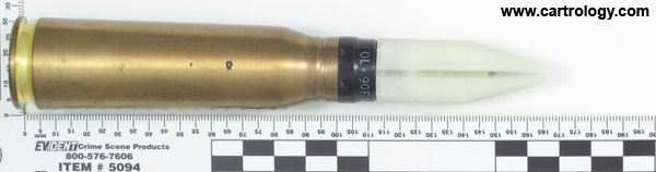 20 x 102mm APDS MK 149 MOD 4 United States  profile view.