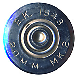 20 x 110mm RB Dummy  United States E.K. 1943 20MM MK.2 head view.