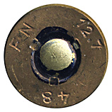 .50 BMG Incendiary  Belgium FN 12.7 48 head view.