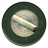 25 x 137mm KBA Dummy  Switzerland (PSW) 29 Oe 73 head view.