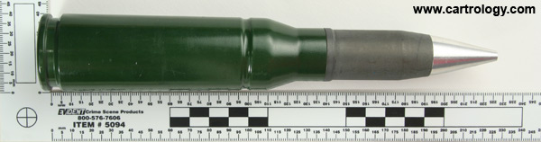 25 x 137mm KBA Dummy  Switzerland (PSW) 29 Oe 73 profile view.