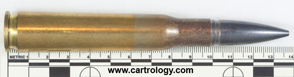 .50 BMG Ball  Switzerland ST 06 profile view.