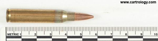 5.56 x 45mm Ball  Yugoslavia HCC 84 profile view.