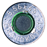 5.56 x 45mm Blank  Germany 5.56x45 DAG00K0141 head view.