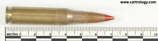 7.62mm NATO Tracer  Austria HP 74 profile view.