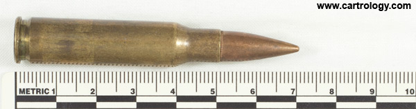 7.62mm NATO Ball  Belgium ⊕ FN 74 profile view.