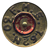 7.62mm NATO Blank  Chile F.M.E. 7,62N. 60 head view.