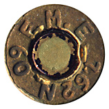 7.62mm NATO Ball  Chile F.M.E. 7,62N. 60 head view.