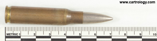 7.62mm NATO Ball  Chile NA F. TO 63 profile view.