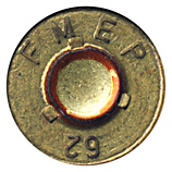 7.62mm NATO Ball  Peru F M E P 62 head view.