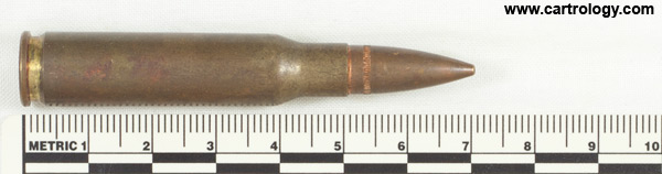 7.62mm NATO Tracer R1M1 South Africa A76 7.62 G.R1.M1 profile view.