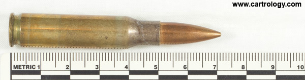 7.62mm NATO Ball (Match) M118 United States ⊕ LC 84 profile view.