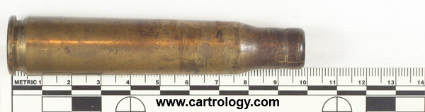.50 BMG Blank M1 United States DM 43 profile view.