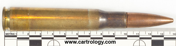 .50 BMG Ball M33 United States L C 8 2 profile view.