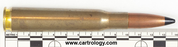 .50 BMG AP  Argentina 12,7x99 04 FLB 85 profile view.