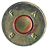 .50 BMG Ball  United States F A 5 5 head view.