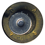 5.77 x 57mm XM645 Fired  United States D A 6 5 head view.