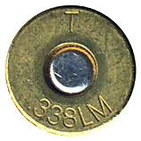 .338 Lapua Magnum Ball  Switzerland T .338LM head view.