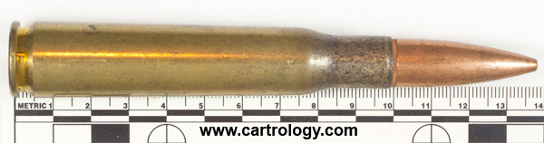 .50 BMG Ball M33 United States W C C 9 0 profile view.