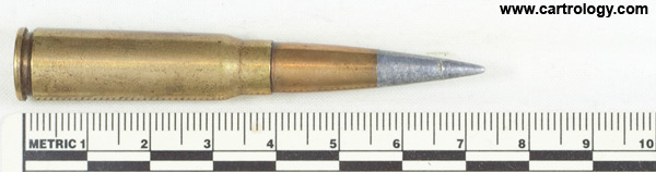 7.92 x 40mm CETME Ball  Spain FNP 7.92-951 profile view.