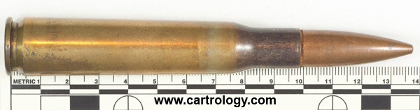 .50 BMG Ball M33 United States L C 6 8 profile view.