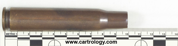 .50 BMG Fired  United States S L 43 profile view.