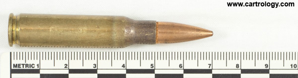 7.62mm NATO Ball M80 United States ⊕ LC 04 profile view.