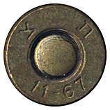 7.62mm NATO Ball  Israel 11-67 ת צ head view.